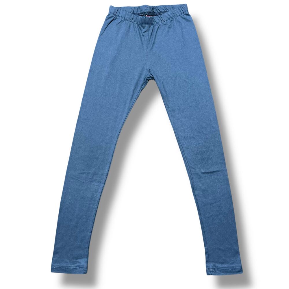 Lulu Luo Girls Leggings Blue Skinny Soft Stretchy Size 10 12